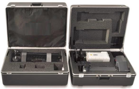 Rapid deployable fly-away antenna packed in transit cases